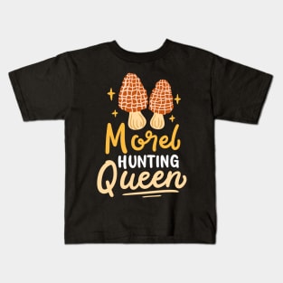 Morel Hunting Mushroom Kids T-Shirt